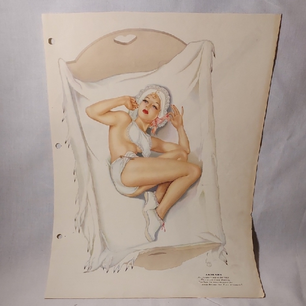 Vintage 1941 Esquire Vargas Pinup Girls Calendar Pictures Only Set of 12 Months